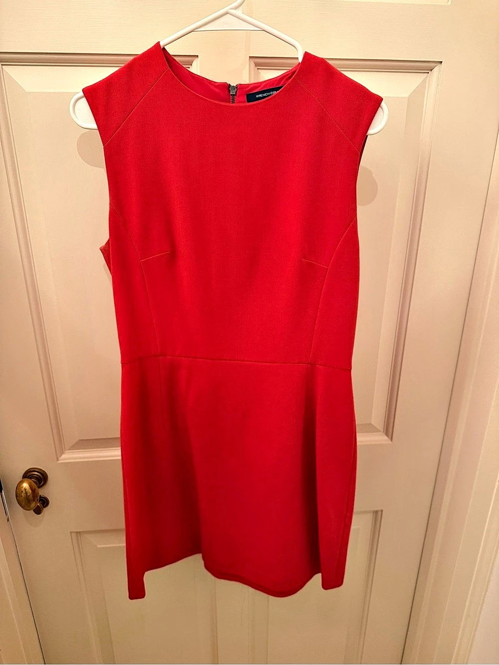 French Connection Bright Red Sleeveless Mini Dress - Size 8